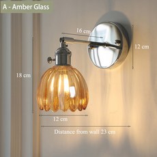 데코 현대 인테리어 조명에 대한 조절 가능한 팔과 스위치가 있는 크롬 세련된 아트 유리 보루, A3, Bulb not included