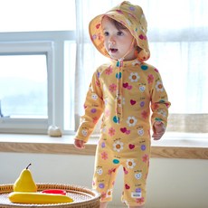 스마일 우주복 래쉬가드 모자세트 아기 키즈 유아 수영복