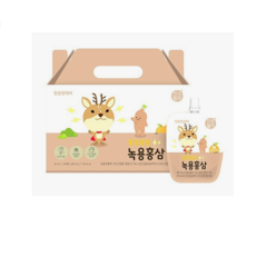 키즈 녹용 앤 홍삼 성장기 어린이 영양제, 40ml, 30개