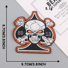 크로스핏와펜 의류용 아이언 온 에어소프트 재킷 레터 열 콜란트 에쿠슨 아플리케 Termoadesive, CHINA, Y102180f1, 1개