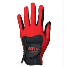 Fit39 彈性高爾夫手套, 黑紅,單只／戴左手, 1個