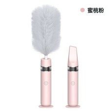 雞毛撣子可伸縮電動除塵撣家用打掃衛生工具禪子不掉毛掃灰毯神器, 1個, 粉色:如圖