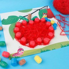 (PL) 플레이콘 스트링아트5인용(사과와애벌레), 쿠팡이것저것 본상품선택, 1개