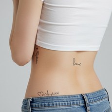 반영구타투 문신스티커 판박이 헤나스티커 반영구 문신, 1개, S-E type