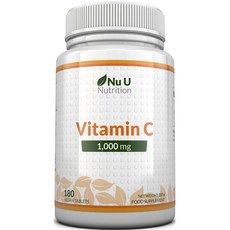 NuYou Nutrition 維生素 C 1000 毫克純素片 227 克, 180入, 1個