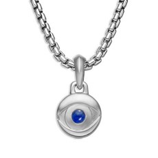 데이비드율만 이블 아이 스털링 실버 라피스 라줄리 애뮬릿 14.5mm