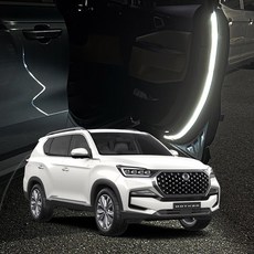 자이포라 렉스턴 LED 도어라이트/도어 비상 경고등 시야확보 워닝 내구성 야간, 모듈만 추가(부속품X) 도어라이트모듈(1개)