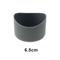 JCD 6.5cm 실리콘 컵베이스 보호 커버 고무 바닥 슬리브 절연 미끄럼 방지 물병 액세서리, 14 Gray