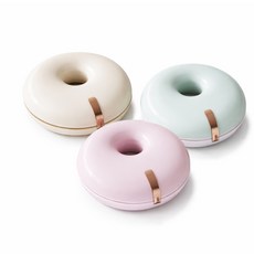 민아루 도넛 치아 교정기 틀니 케이스 칸막이 없음, 단일상품(핑크)