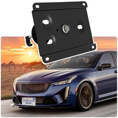 도난 방지 번호판 홀더 링컨 에비에이터/해적/노틸러스 2세대/네비게이터 4세대와 호환 전면 그릴 번호판 브래킷 장착 키트 드릴 범퍼 프레임 없음, CT4 CT5 XT4 XT5 XT6