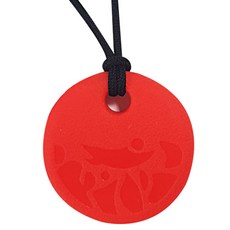 아가프라 실리콘 목걸이 (치발기겸용), 써클-레드, 1개