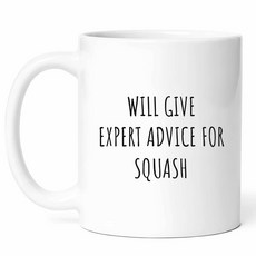 전문가 스쿼시 머그 - 라켓 커피 컵 선수 재미있는 선물 코트 티 피트니스 애호가 연인 생일 그 그녀 크리스마스 토너먼트 스포츠 팬 경기를 위한 11가지 온즈 세라믹, 1개