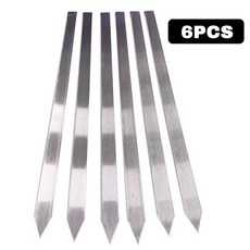 케밥 꼬치 3cm 플랫 스테인레스 스틸 바베큐 메이커 브라질 Koobideh 페르시아어, skewers 6pcs 50x2cm