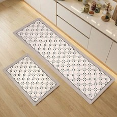 모레아오브제 빨아쓰는 소프트 규조토 주방매트 발매트 1+1 세트 모던기하학 16종, MOD-2604