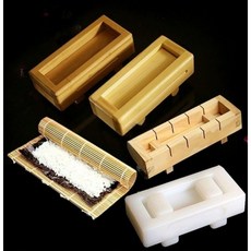 비브랜드 도시락 스시 주먹밥 대나무틀 메이커 김밥발 대나무 스시제작도구, 3. 심플 우드 몰드