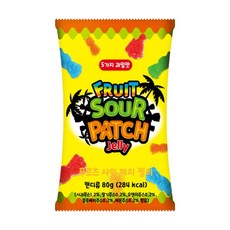 푸르츠 사워 패치 젤리, 4개, 80g