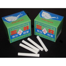 三井牌 白色無灰環保粉筆 (50支入), 1個