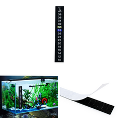 스티커형 어항 미니 온도계 소형어항 수족관용품 색깔별 온도체크 온도스티커