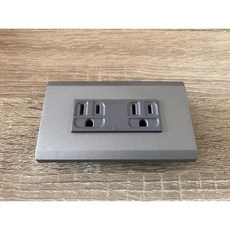 Panasonic 國際牌 工業風 廚房專用插座 5.5mm 搭配中ㄧ烤漆消光灰面板 復古磨砂接地插座 消光, 詳見包裝