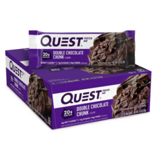Quest Nutrition Protein Bar Double Chocolate Chunk 퀘스트 프로틴바 더블초콜렛청크 20g단백질 저당&탄수화물스낵 섬유질 소이&글루텐프리 12개입 720g 2팩, 2개