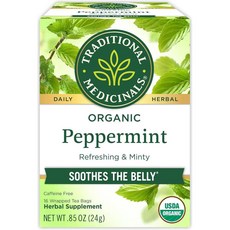 트레디셔널 메디셔널 유기농 페퍼민트티 3팩 Traditional Medicinals, 1개