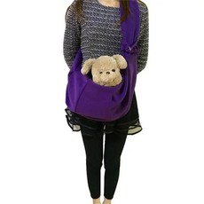 애완견 슬링 캐리어 가방 숄더백 여행 강아지 핸드백을 휴대하기 쉽습니다, 1개, 4. 보라색