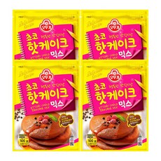 오뚜기 쵸코 핫케이크 믹스, 500g, 4개