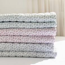 몽쉐어 라엘 시어서커 침대패드, 그레이, 1개