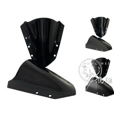 JETSL 六代長版風鏡 亮黑卡夢風鏡, 正鈦鐵板牙螺絲X4(備註藍/金/黑)