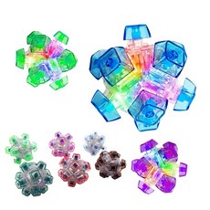 토이즈데이 크리스탈 LED 불빛 12구 딸깍이볼 기계식 키보드 스위치 피젯토이 스트레스 해소, 1개, 랜덤