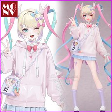 【GW】超天醬手辦 手辦 公仔 玩偶 鵰像 擺件 主播女孩重度依賴超絶可愛天使醬L尺寸模型禮物, 1個, GW【超天醬】21cm彩盒裝