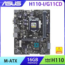 H110 메인보드 ASUS 16GB 6세대 프로세서 G11CD DP MB는 마더보드 2X 코어 최대 I5 인텔 DDR4 1151 I7 지원 I3