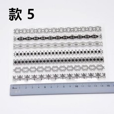 古風系列硅膠花紋黏土手辦浮雕模具，超輕樹脂軟陶翻糖模具，輕鬆製作精美糕點與藝術品, 1個, 款5