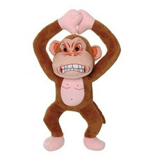 美國Mighty 憤怒動物系列耐咬狗玩具, 1個, 火爆猴,小款