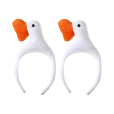 Bertpol人生四格遊樂園派對髮箍, 2個, 白鴨