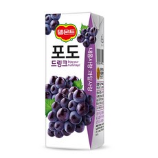 롯데칠성음료 델몬트 포도 드링크 190ml, 1개