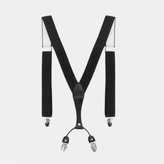 더블레더 양복 정장 멜빵 서스펜더 남성 바코드블랙mi-9+8MhN