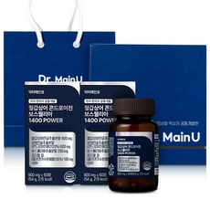 철갑상어 연골 콘드로이친 선물세트 보스웰리아 1400 고함량 콘트로이친 (쇼핑백포함), 120정, 1박스