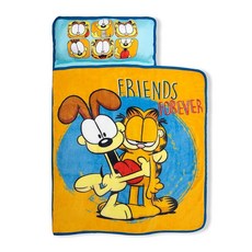 NoJo Garfield Forever Friends 유아용 낮잠 매트 - 베개와 플리스 담요 포함