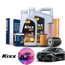 쉐보레 임팔라 2.5 가솔린 지크 5w30 합성엔진오일 필터세트 오일교환 패키지