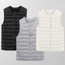남성 베이직 겨울 경량패딩 조끼 방한 레이어드 쪼끼