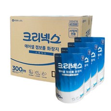 크리넥스 에어셀 점보롤화장지 300m 16롤, 1박스, 16개입