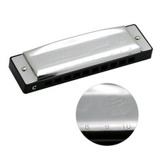 10홀 하모니카 클래식 입문용 디럭스 홀더 마이너, 1개, C키 일반 키, 기본 모델명/품번