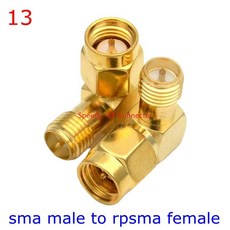 TO 90 직각 어댑터 암컷 개/로트 3 RPSMA 스플리터 스트레이트 타입 티 수컷 도 웨이 SMA RF 커넥터 2 RP, Type 132pcs