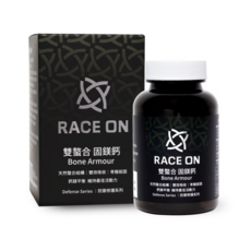 RACE ON 雙螯合固鎂鈣膠囊，骨骼保健，鈣鎂平衡，維持肌肉功能，全植物膠囊, 1個, 60顆