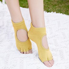 QUEEN YOGA瑜伽運動止滑露趾五指襪運動健身襪