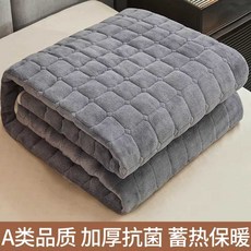 바닥 요매트 누빔 이불요 두꺼운 까는이불, 스모크그레이90x200cm(약2kg)