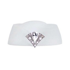 優選 帽子復古法式制服帽子拍照道具禮儀帽女平頂小禮帽 副廠商品, 白色貝雷帽, 1個