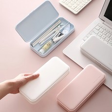 모니즈 뮤트파스텔 필통 파우치 연필케이스 컬러4종, 1개, 로즈쿼츠