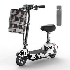 접이식 앉아서타는 전동킥보드 전기 좌식 킥보드, 땡땡이, 24V, 1개